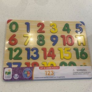 Wooden number puzzle brand new in package